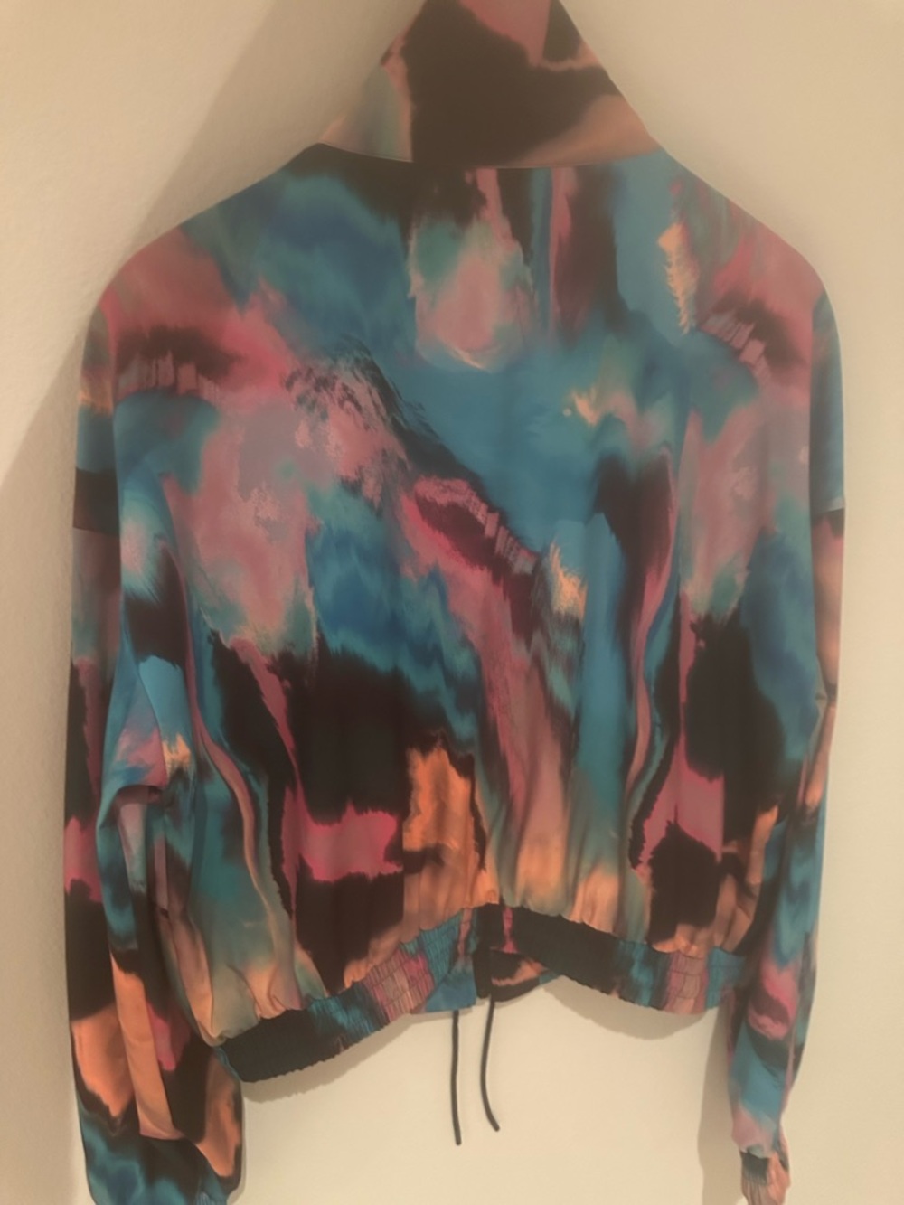 tek gear Multicolor Windbreaker Jacket in Teal, Pink & Black